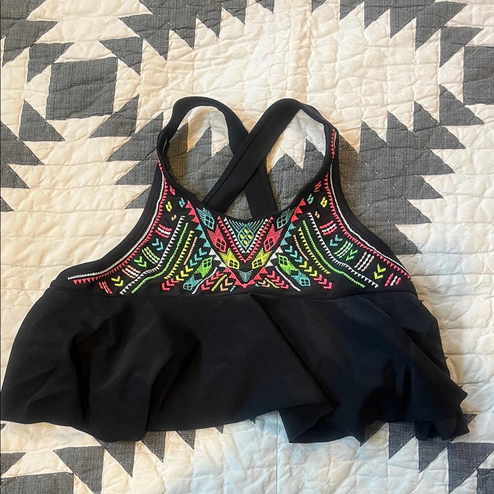 Xhilaration Black Swim top